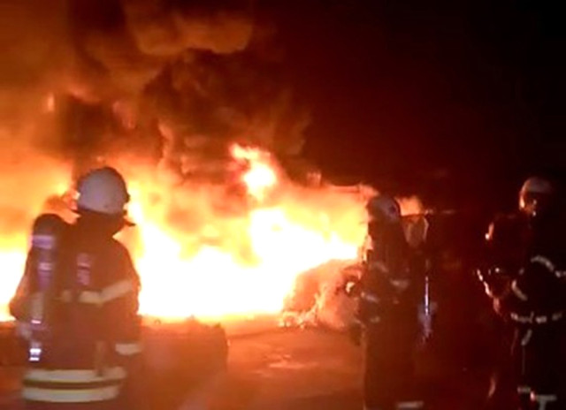 Geri Dönüşüm Fabrikasında Yangın Çıktı